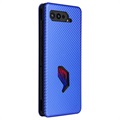 Asus ROG Phone 5 Lompakkokotelo - Hiilikuitu - Sininen