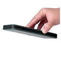 OnePlus 10 Pro Flip Lompakkokotelo - Hiilikuitu - Vihreä