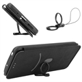 OnePlus Nord CE 3 Lite/N30 Flip Lompakkokotelo - Hiilikuitu - Musta