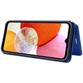 Samsung Galaxy A14 Lompakkokotelo - Hiilikuitu