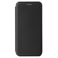 Samsung Galaxy A22 4G Lompakkokotelo - Hiilikuitu - Musta