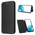 Samsung Galaxy A34 5G Flip Lompakkokotelo - Hiilikuitu - Musta