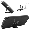 Sony Xperia 5 IV Lompakkokotelo - Hiilikuitu - Musta