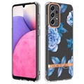 Flower Series Samsung Galaxy A33 5G TPU Kotelo - Sininen Pioni