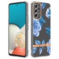 Flower Series Samsung Galaxy A53 5G TPU Kotelo - Sininen Pioni