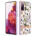 Flower Series Samsung Galaxy S20 FE TPU Kotelo - Vihreä Gardenia