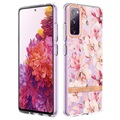 Flower Series Samsung Galaxy S20 FE TPU Kotelo - Pinkki Gardenia
