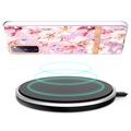 Flower Series Samsung Galaxy S20 FE TPU Kotelo - Pinkki Gardenia