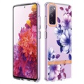 Flower Series Samsung Galaxy S20 FE TPU Kotelo - Violetti Begonia