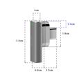 20-Nastainen Magneettinen PD USB-C-sovitin MacBookille - 100W - Harmaa
