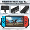 Nintendo Switch OLED 2021 Kaksivärinen putoamisen estävä suojus Konsolin ohjain Iskunkestävä kotelo - Musta
