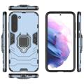 Samsung Galaxy S23 Ultra 5G Hybridikotelo Sormuspidikkeellä - Sininen
