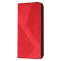 Business Style Samsung Galaxy S23 Ultra 5G Lompakkokotelo - Punainen