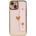 Heart Series iPhone 14 TPU Suojakuori Käsihihnalla
