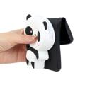 Cartoon Design iPhone 14 Pro Max TPU Kotelo Vetoketjullinen Tasku - Panda