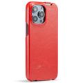 Fashion iPhone 14 Pro Max Pystymallinen Lompakkokotelo - Punainen