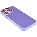 Plated Yarn iPhone 14 Pro Matta Hybridikotelo - Violetti