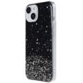 Starry Sky Sparkle iPhone 14 TPU-Kotelo - Musta