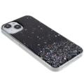 Starry Sky Sparkle iPhone 14 TPU-Kotelo - Musta