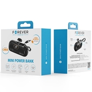 Forever MTB-100 USB-C Mini Power Bank 5000mAh - 22.5W - Musta