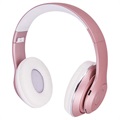 Forever Music Soul BHS-300 Bluetooth-kuulokkeet Mikrofonilla - Vaaleanpunainen