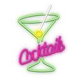 Forever Plexi Neon LED-valo - Cocktailit - vaaleanpunainen / vihreä