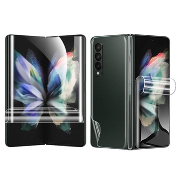 Full Cover Samsung Galaxy Z Fold4 TPU Suojaussetti - Kirkas