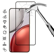 Honor X70/X9d/Magic8 Lite Täysi suoja Panssarilasi - 9H - musta reuna