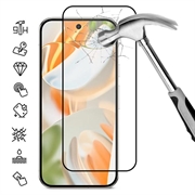 Honor X80i Täysi suoja Panssarilasi - 9H - musta reuna