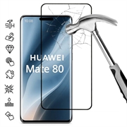 Huawei Mate 80 Täysi suoja Panssarilasi - 9H - musta reuna