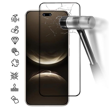 Huawei Nova 14 Ultra Täysi suoja karkaistu lasi näytönsuoja - 9H - musta reuna