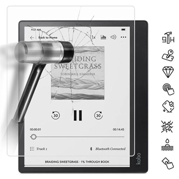Kobo Elipsa 2E Täyden Kattavuuden Panssarilasi - 9H, 0.3mm - Läpinäkyvä