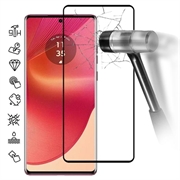 Motorola Edge 50 Fusion Koko Peittävä Panssarilasi - 9H - Musta Reuna