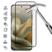 Motorola Edge 70 Pro Täysi suoja Panssarilasi - 9H - musta reuna