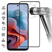 Motorola Moto G34 Koko Peittävä Panssarilasi - 9H - Musta Reuna