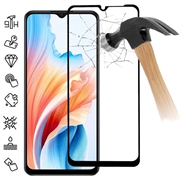 Oppo A59 Koko Peittävä Panssarilasi - Musta Reuna