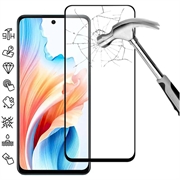 Oppo A79/A2 Koko Peittävä suojalasi - 9H - Musta Reuna