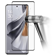 Oppo Reno10 Täyden Kattavuuden Panssarilasi - 9H, 0.3mm - Musta Reuna