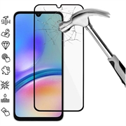 Samsung Galaxy A05s Koko Peittävä Panssarilasi - 9H - Musta Reuna