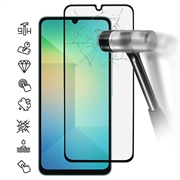 Samsung Galaxy A07 4G/A06 Täysi Suoja Panssarilasi - 9H - musta reuna