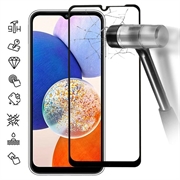 Samsung Galaxy A15 Koko Peittävä Panssarilasi - 9H - Musta Reuna