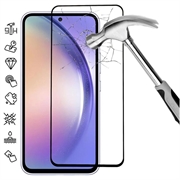 Samsung Galaxy A55 Koko Peittävä Panssarilasi - 9H - Musta Reuna