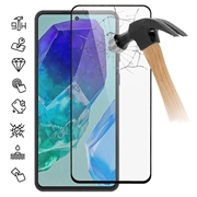 Samsung Galaxy M55 Koko Peittävä Panssarilasi - 9H - Musta Reuna