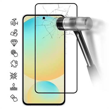 Samsung Galaxy S25 FE Täysi suoja karkaistu lasi näytönsuoja - 9H - musta reuna