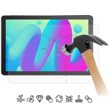TCL Tab 10L Täyden Kattavuuden Panssarilasi - 9H, 0.3mm - Läpinäkyvä