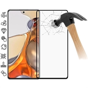 Xiaomi 11T/11T Pro Koko Peittävä Panssarilasi - 9H - Musta Reuna