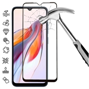 Xiaomi Redmi 12C Koko Peittävä Panssarilasi - 9H - Musta Reuna
