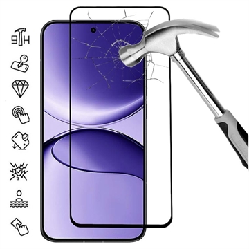 Xiaomi Redmi K80 Ultra Täysi suoja karkaistu lasi näytönsuoja - 9H - musta reuna