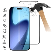 iPhone 18 Pro Täysi suoja Panssarilasi - 9H - musta reuna