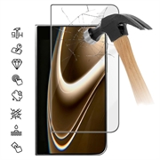 iPhone Fold Täysi suoja Panssarilasi - 9H - musta reuna